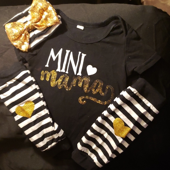 Other - 3/6 mnth onesie, Headband, and leg warmers